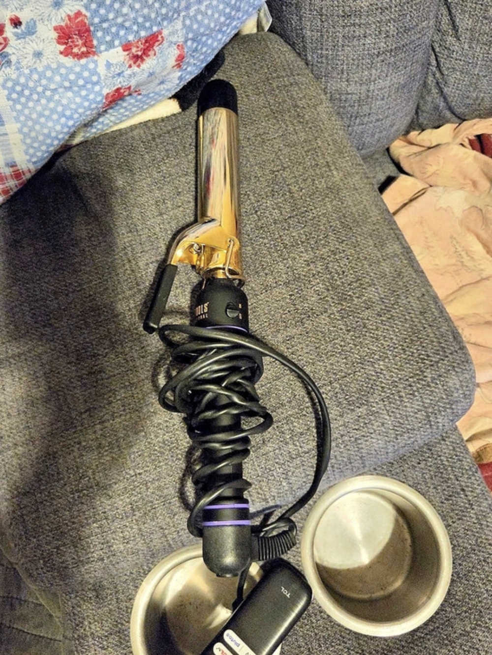 Hot Tools Professional 24K Gold Curling Iron Black & Gold